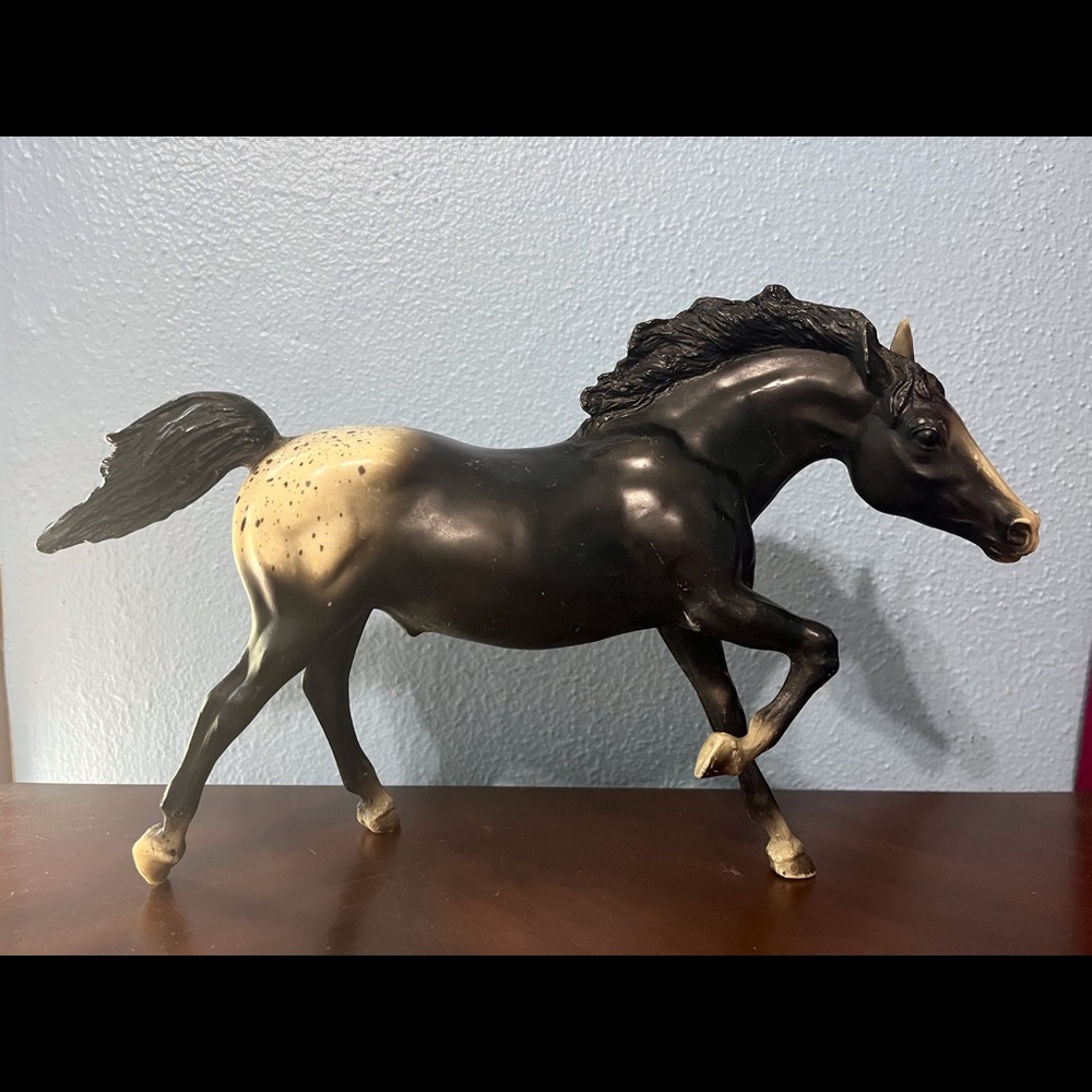 80’s vintage Breyer Black and White Appaloosa